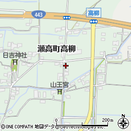 福岡県みやま市瀬高町高柳266周辺の地図