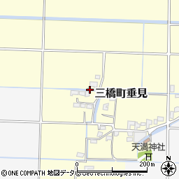 福岡県柳川市三橋町垂見2017周辺の地図