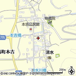 福岡県みやま市瀬高町本吉858周辺の地図