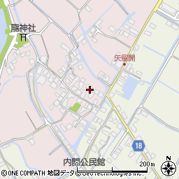福岡県柳川市矢留本町469周辺の地図