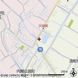 福岡県柳川市吉富町206周辺の地図