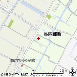 福岡県柳川市弥四郎町238周辺の地図