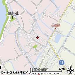 福岡県柳川市矢留本町468周辺の地図