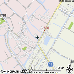 福岡県柳川市矢留本町276周辺の地図