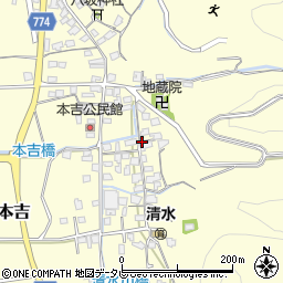 福岡県みやま市瀬高町本吉896周辺の地図