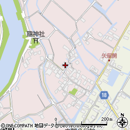 福岡県柳川市矢留本町441-8周辺の地図