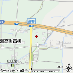 福岡県みやま市瀬高町高柳257周辺の地図