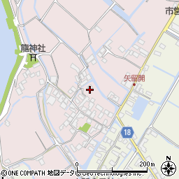 福岡県柳川市矢留本町466周辺の地図