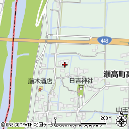 福岡県みやま市瀬高町高柳488周辺の地図