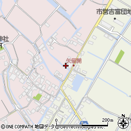 福岡県柳川市矢留本町274周辺の地図