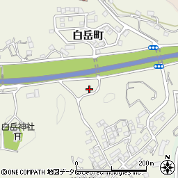 白岳江浦公園周辺の地図