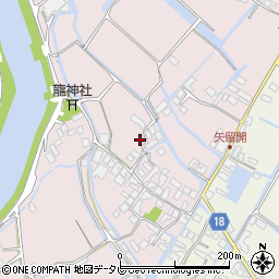福岡県柳川市矢留本町438-4周辺の地図