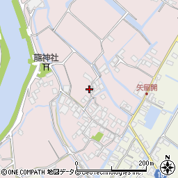 福岡県柳川市矢留本町438周辺の地図