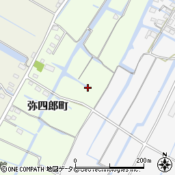 福岡県柳川市弥四郎町265周辺の地図