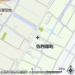 福岡県柳川市弥四郎町230周辺の地図