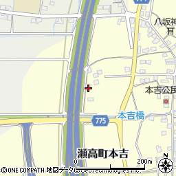 福岡県みやま市瀬高町本吉97周辺の地図