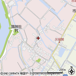福岡県柳川市矢留本町439周辺の地図