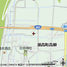 福岡県みやま市瀬高町高柳421周辺の地図