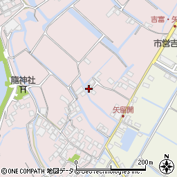 福岡県柳川市矢留本町268周辺の地図