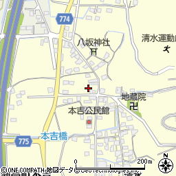 福岡県みやま市瀬高町本吉123周辺の地図
