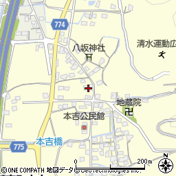 福岡県みやま市瀬高町本吉119周辺の地図