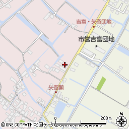 福岡県柳川市矢留本町262周辺の地図