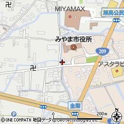 みやま市役所環境経済部　商工観光課企業誘致推進室周辺の地図