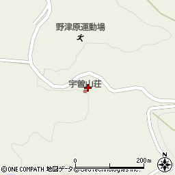 大分市役所企画部　文化国際課・大分市宇曽山荘周辺の地図