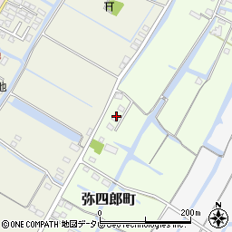 福岡県柳川市弥四郎町222周辺の地図