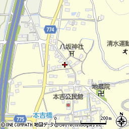 福岡県みやま市瀬高町本吉41周辺の地図