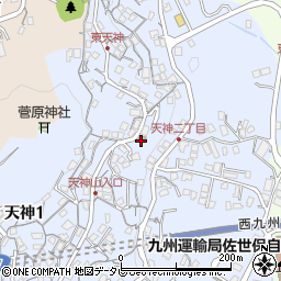 東天神町公民館周辺の地図