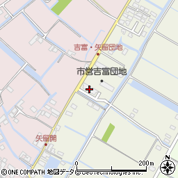 福岡県公営住宅矢留団地周辺の地図