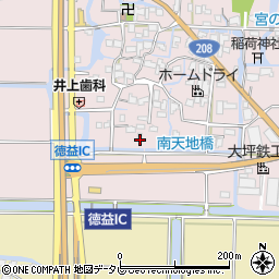 福岡県柳川市大和町徳益648周辺の地図