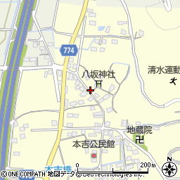 福岡県みやま市瀬高町本吉1019周辺の地図
