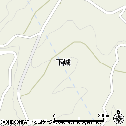 熊本県小国町（阿蘇郡）下城周辺の地図
