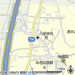 福岡県みやま市瀬高町本吉34-3周辺の地図