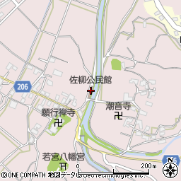 佐柳公民館周辺の地図