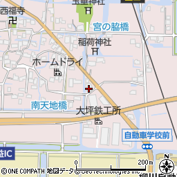 福岡県柳川市大和町徳益710周辺の地図