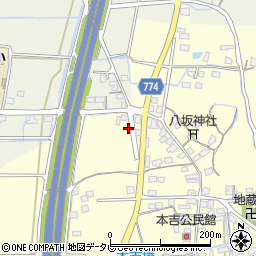 福岡県みやま市瀬高町本吉59周辺の地図
