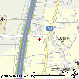 福岡県みやま市瀬高町本吉61-2周辺の地図