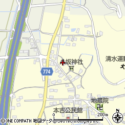 福岡県みやま市瀬高町本吉1023周辺の地図