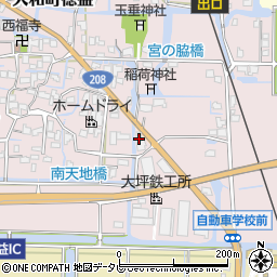 福岡県柳川市大和町徳益709周辺の地図