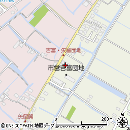 福岡県柳川市吉富町177周辺の地図