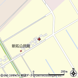 佐賀県杵島郡白石町新拓1456周辺の地図