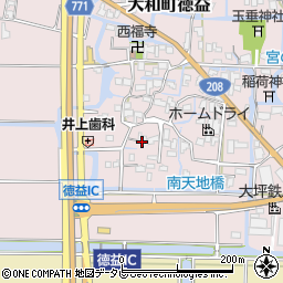 福岡県柳川市大和町徳益641周辺の地図