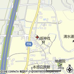 福岡県みやま市瀬高町本吉1024周辺の地図