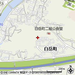 長崎県佐世保市白岳町周辺の地図