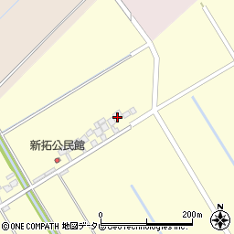 佐賀県杵島郡白石町新拓1457周辺の地図