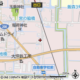 福岡県柳川市大和町徳益243周辺の地図