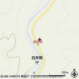 福岡県八女市立花町白木1374周辺の地図